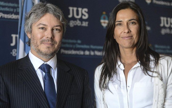 Mariano Federici, y su entonces vice, María Eugenia Talerico.