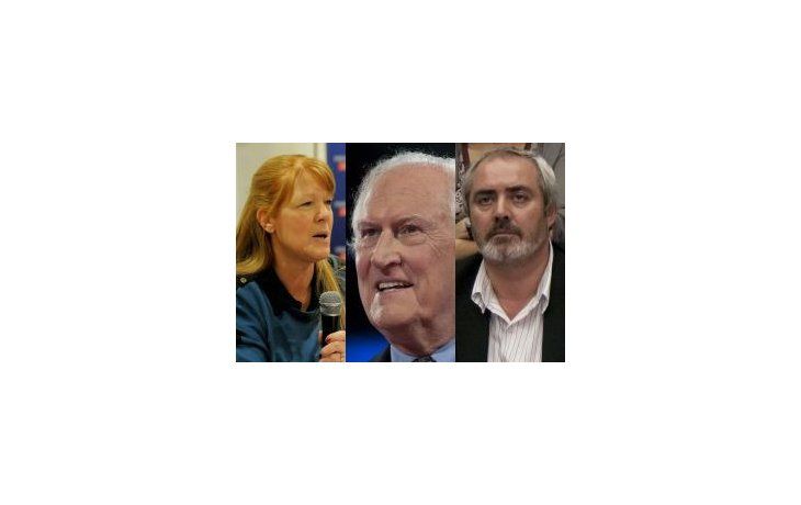 Margarita Stolbizer, Fernando Pino Solanas y Alejandro Bodart.