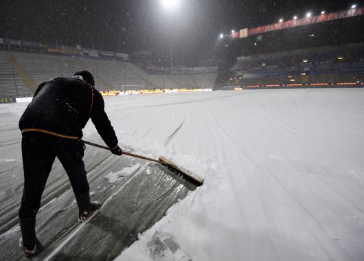 La nieve frenó al puntero del Calcio (foto 2)
