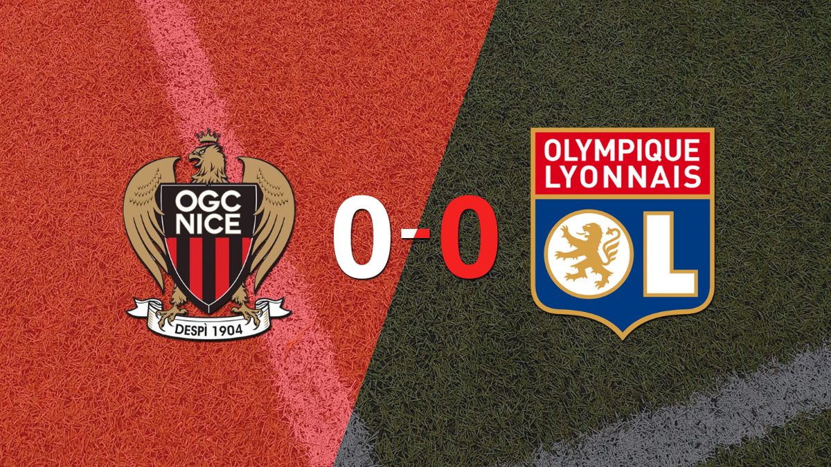 Nice and Olympique Lyon did not take advantage and finished goalless