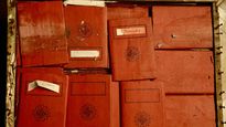 Parte de los documentos nazis hallados en los archivos de la Corte Suprema.
