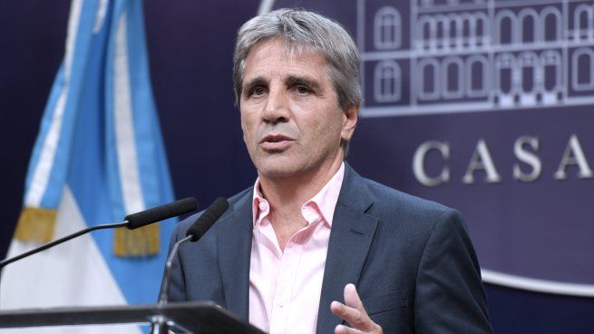El ministro de Economía, Luis Caputo.