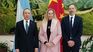 Karina Milei with the Chinese ambassador to Argentina, Wang Wei. Karina Milei with the Chinese ambassador to Argentina, Wang Wei.