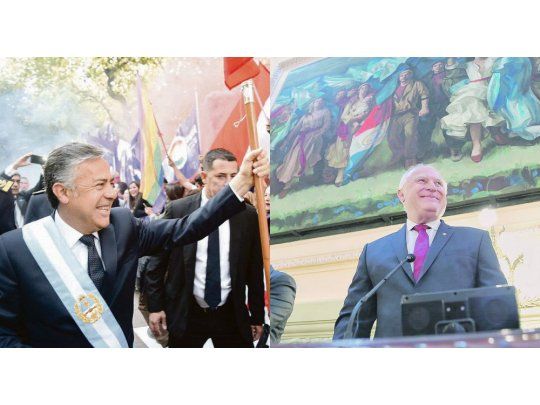 Sonrisas. Alfredo Cornejo saluda a los vecinos que se acercaron a la Legislatura; Lifschitz se entusiasmó con el aplauso cerrado que recibió en gran parte de su discurso.