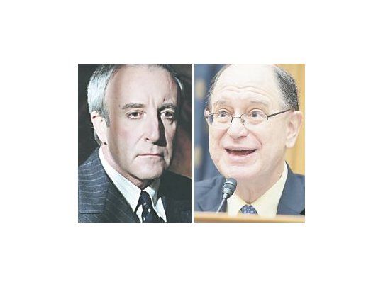 Peter Sellers en el personaje de Chauncey Gardiner y su versión moderna, el congresista demócrata Brad Sherman.