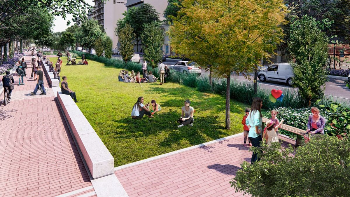 Cómo será el corredor verde que construirá el Gobierno porteño en Caballito Cómo será el corredor verde que construirá el Gobierno porteño en Caballito