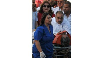 Gioja se accidentó en octubre cuando se precipitó el helicóptero en el que viajaba.