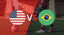 Brazil plays a friendly match with the United States