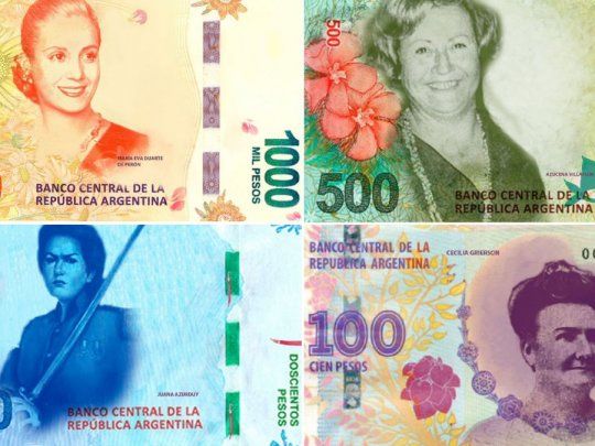 El lunes se anunciarán los nuevos billetes con mayor presencia fenemina. (Imagen de referencia).&nbsp;