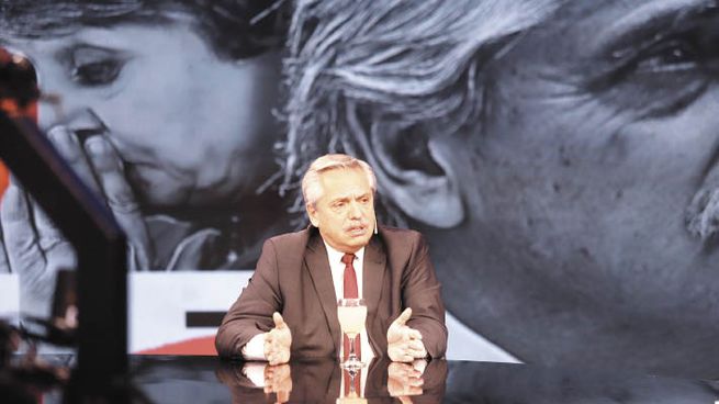 Reportaje. Alberto Fernández anoche en C5N