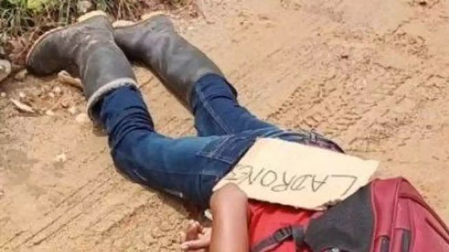 El cuerpo de un niño de 12 años fue encontrado con signos de ejecución y un cartel que decía Ladrones, en la ciudad colombiana de Tibú.