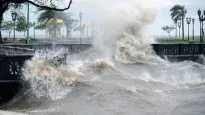 Sudestada en las zonas de la costa del Río de la Plata.