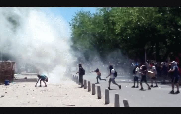 mendoza: graves incidentes en la protesta por el avance de una ley minera