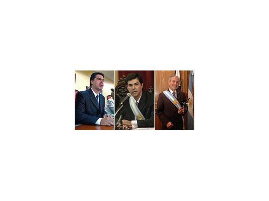 Walter Barrionuevo, Juan Manuel Urtubey y Jorge Capitanich.