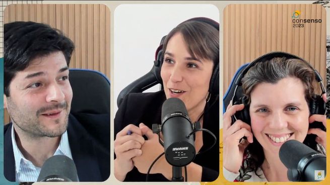 Leyla Bechara y Florencia Halfon, quienes dialogaron con Juan Manuel Ottaviano, abogado laboralista, asesor sindical especialista en Derecho del Trabajo y consultor en relaciones laborales de FUNDAR y Mariana González, Magíster en Economía, Doctora en Ciencias Sociales, Investigadora y Coordinadora del Centro de Investigación y Formación de la República Argentina (CIFRA-CTA). De manera virtual también participó Oscar Zago, empresario hotelero y legislador porteño por La Libertad Avanza.