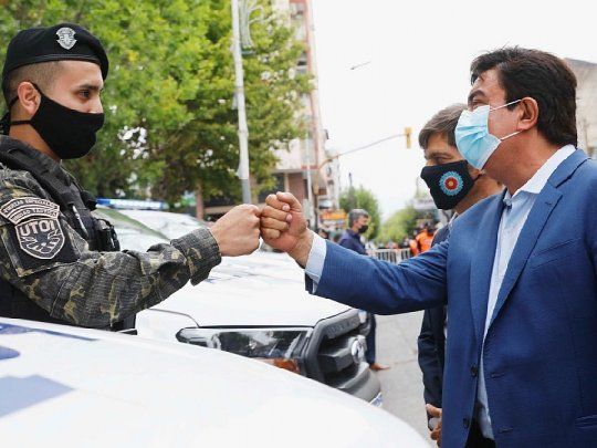 El intendente de La Matanza, Fernando Espinoza, encabezó el acto junto al gobernador Axel Kicillof.