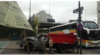 El hecho ocurrió en la esquina de San Juan y Paseo Colón.