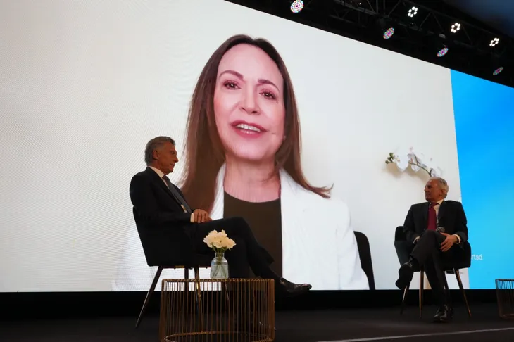 María Corina Machado anticipó con un video una charla entre Mauricio Macri y Álvaro Vargas Llosa.