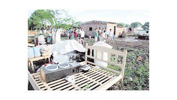 Las familias intentaron resistir el desalojo del predio que ocupaban desde hace cerca de cinco años en el Chaco.