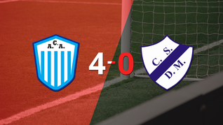 argentino de merlo sentencio con goleada 4-0 a dep. merlo