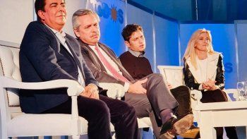 Espinoza compartió un acto en La Matanza con Alberto Fernández, Axel Kicillof y Verónica Magario.