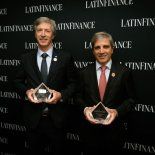 Luis Caputi y Santiago Bausili, premiados por LatinFinance. Luis Caputi y Santiago Bausili, premiados por LatinFinance.