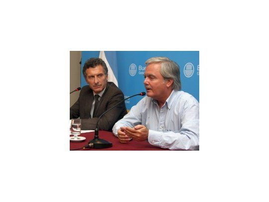 Mauricio Macri y Federico Pinedo ofrecieron una conferencia de prensa.