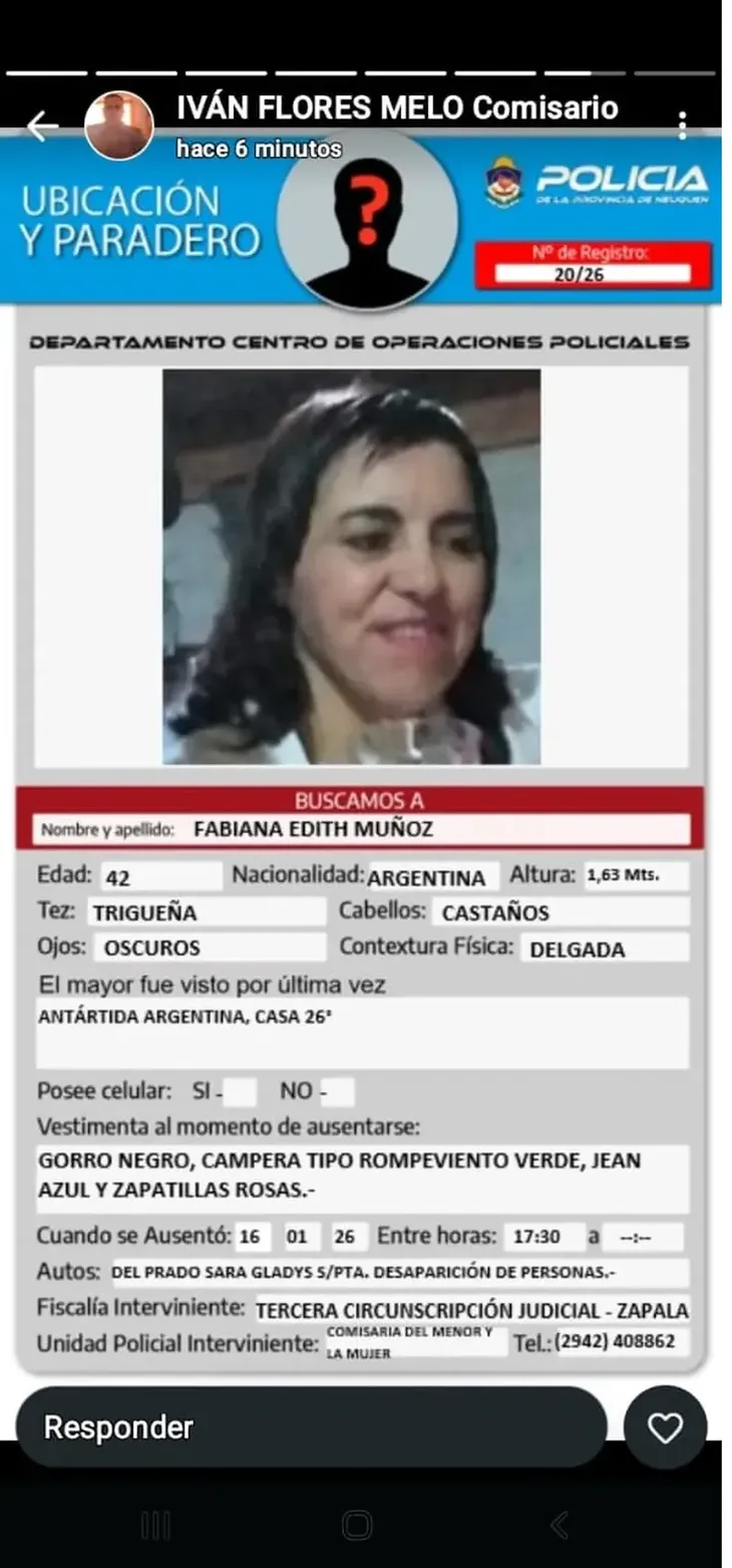 Intensa búsqueda de la hermana del futbolista de la Selección argentina.