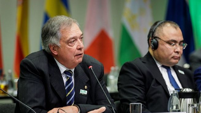 &nbsp;El ministro de Ganadería, Agricultura y Pesca, Fernando Mattos, en el Foro Global para la Alimentación y la Agricultura.