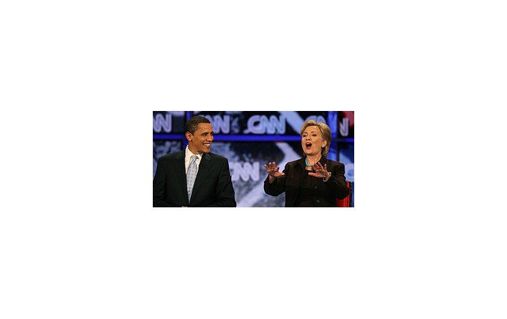 El presidente electo Barack Obama y la presunta futura secretaria de Estado, Hillary Clinton.