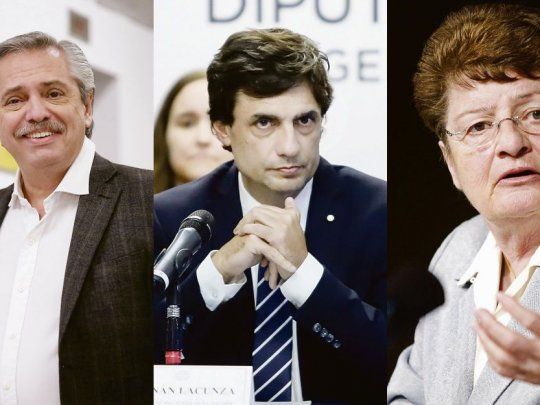 Alberto Fernández,&nbsp;Hernán Lacunza y&nbsp;Anne Krueger.