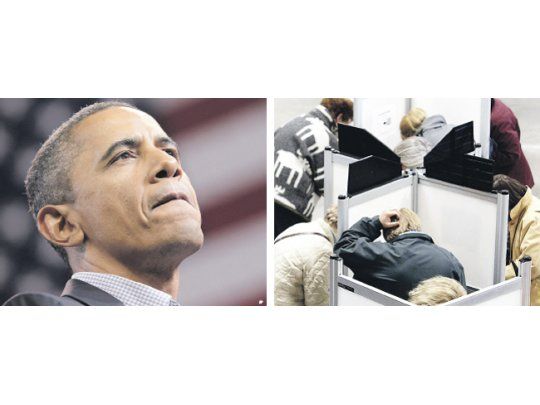 Barack Obama (arriba) deberá lidiar desde hoy con los efectos políticos de su derrota en los comicios de mitad de mandato. La crisis económica hizo difícil la decisión para muchos electores que habían acompañado con esperanza la llegada del demócrata a la Casa Blanca (derecha).