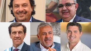 Los 5 gobernadores que el Gobierno destacó por su colaboración para aprobar al reforma. Los 5 gobernadores que el Gobierno destacó por su colaboración para aprobar al reforma.