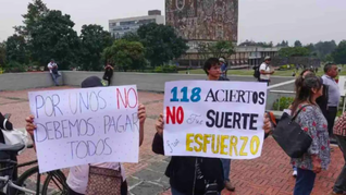 Aspirantes aprobados de la UNAM organizan bloqueos en la CDMX y piden respuestas al rector. Aspirantes aprobados de la UNAM organizan bloqueos en la CDMX y piden respuestas al rector.