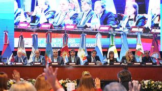 Los gobernadores del Norte Grande en la última reunión que se realizó el pasado 14 de agosto, en la Casa de La Rioja, en CABA.