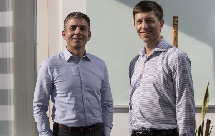 Alianza. Federico Spagnoli (izq.), presidente regional de Prudential Seguros, y Allan Pollard, presidente de Innovación de Vitality Group.