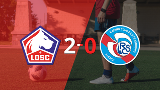 con dos goles de jonathan david, lille vencio a rc strasbourg