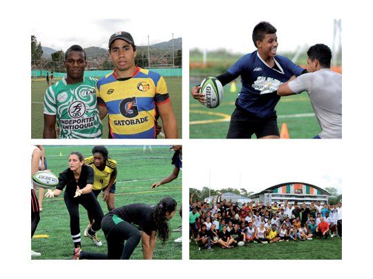 Trabajan para crecer. Hombres y mujeres están en pleno crecimiento en un país donde hoy 12.500 jugadores disfrutan de la ovalada.