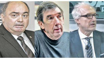Javier Martín, Marcelo Urribarren y Alejandro Haene