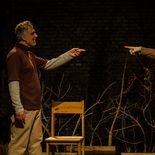 Federico Buso, actor y autor, y Silvina Katz, en Donde quieras estar, que se presenta los miércoles en Espacio Callejón. Federico Buso, actor y autor, y Silvina Katz, en Donde quieras estar, que se presenta los miércoles en Espacio Callejón.