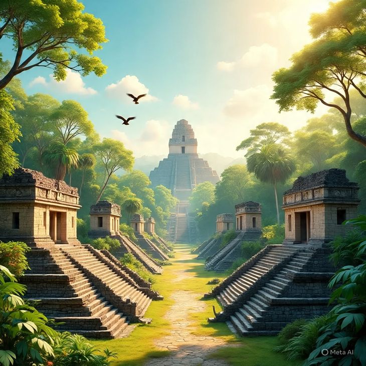 Así se vería Palenque si no hubiera sido colonia española, según la IA. Así se vería Palenque si no hubiera sido colonia española, según la IA.