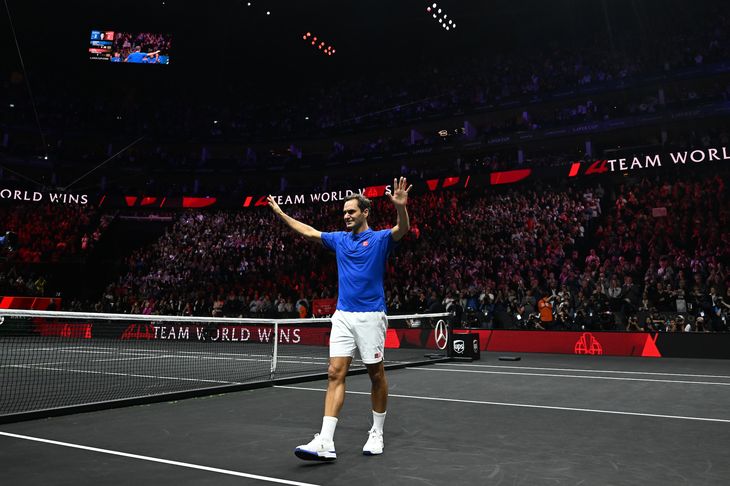 Una noche para la historia: Roger Federer se retiró del tenis.