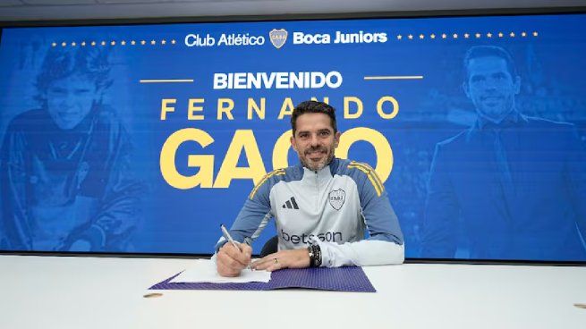 Fernando Gago presentado como nuevo Dt de Boca