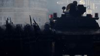 Militares fuera del palacio Quemado en Bolivia.&nbsp;