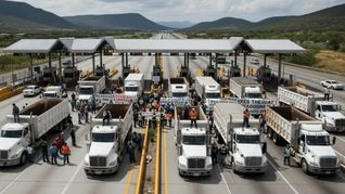 Anuncio del Gobierno de Claudia Sheinbaum sobre bloqueos en carreteras. Anuncio del Gobierno de Claudia Sheinbaum sobre bloqueos en carreteras.