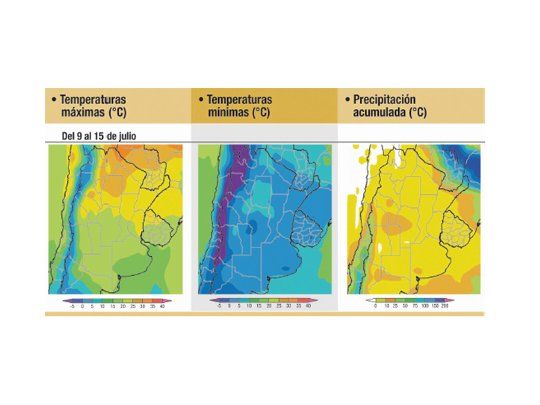 Viento norte, lluvia y baja la temperatura