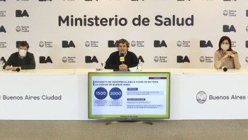 Datos. El ministro de Salud porteño, Fernán Quirós, explicó números de la pandemia.