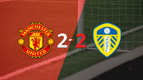 empate a 2 entre manchester united y leeds united