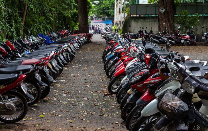 El modelo más patentado, la Honda Wave 110S.
