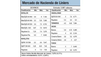 Leve baja en Liniers